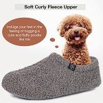 HomeTop Women's Fuzzy Fur Memory Foam Slippers