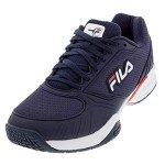 Fila Men's Volley Zone Sneakers - Navy/Red/White, Size 11.5