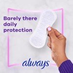 Always Thin Unscented Panty Liners for Women