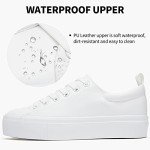 SERNIAL Women's White Platform Sneakers - US8