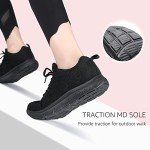 Women's Lightweight All Black Athletic Sneakers