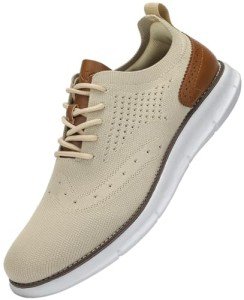 SVNKE Men's Breathable Casual Sneakers - Khaki 11