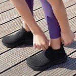 SHULOOK Women's Lightweight Slip-On Walking Sneakers