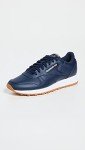 Reebok Classic Leather Sneakers - Vector Navy/White