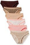 Amazon Essentials Women's Cotton Bikini Briefs Pack of 6