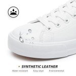 FRACORA Women's White Low Top Sneakers