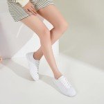 FRACORA Women's White Low Top Sneakers