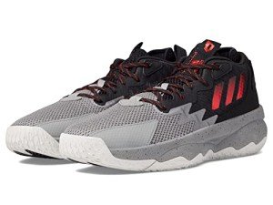 Adidas Dame 8 Unisex Basketball Shoes - Grey/Red/Black