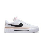 NIKE Women’s White and Black Sneakers, Size 8.5