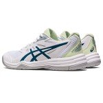 ASICS Women's Upcourt 5 Volleyball Sneakers - White/Ink Teal