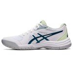 ASICS Women's Upcourt 5 Volleyball Sneakers - White/Ink Teal