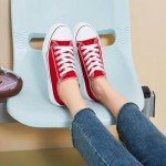 Red Women's Casual Canvas Sneakers-US 9.5