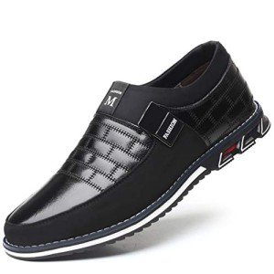 COSIDRAM Men's Lightweight Slip-On Sneakers - Black