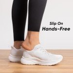 ALLSWIFIT Women's Comfortable White Running Sneakers