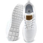 Womens Lightweight Fashion Sneakers - Casual White Shoes