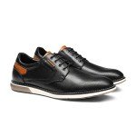 Bruno Marc Men's Black Casual Derby Sneakers