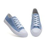 Fashionable Blue Women's Canvas Tennis Sneakers