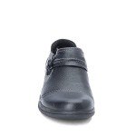 Clarks Women's Black Tumbled Leather Loafers