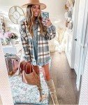 Beaully Women's Plaid Flannel Shacket in Khaki