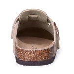 ODOLY Women’s Soft Suede Comfort Clogs - Taupe