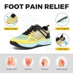 FitVille Men's Wide Pickleball and Tennis Sneakers