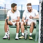 FitVille Men's Wide Pickleball and Tennis Sneakers