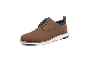 Men's Brown Casual Oxford Sneakers for Work