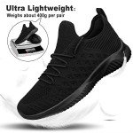 Feethit Men's Lightweight Slip-On Walking Sneakers - Black, Size 11