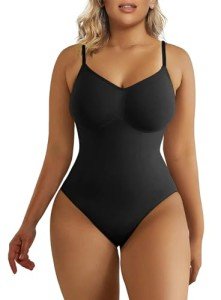 SHAPERX Women’s Seamless Body Shaper - Black