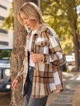 Chic Long Sleeve Checked Button-Up for Women