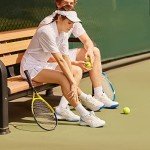 Wide Sky Blue Tennis Court Shoes for Women