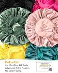 YANIBEST Silk Sleep Cap for Curly Hair, Blush
