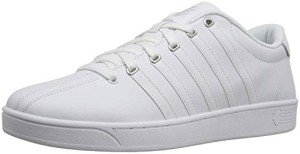 K-Swiss Men's Court Pro II Sneakers, White/Silver