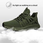 Lightweight Green Memory Foam Women's Workout Sneakers