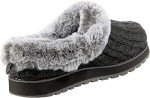 Skechers BOBS Women's Ice Angel Slippers - Charcoal