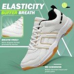 Men's ASHION Pickleball and Tennis Shoes - White Gold