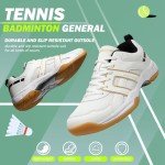 Men's ASHION Pickleball and Tennis Shoes - White Gold