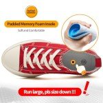 ZGR Women’s White Canvas Platform Sneakers