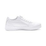 PUMA Women's Carina Leather Sneakers - White & Silver