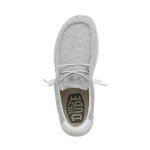 Hey Dude Men's Wally Sox Stone White Sneakers