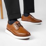 Bruno Marc Men's MaxFlex Brown Dress Sneakers