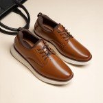 Bruno Marc Men's MaxFlex Brown Dress Sneakers