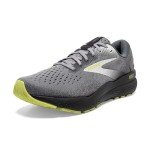 Brooks Ghost 16 Men's Wide Running Sneakers – Grey/Lime