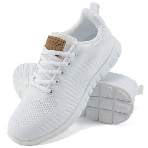 Alicegana Women's Lightweight Casual Sneakers - White