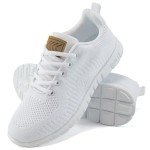 Alicegana Women's Lightweight Casual Sneakers - White