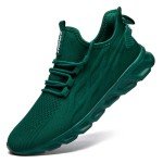 Women's Lightweight Breathable Slip-On Sneakers - Dark Green