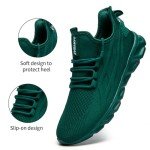 Women's Lightweight Breathable Slip-On Sneakers - Dark Green