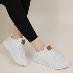 Alicegana Women's Lightweight Casual Sneakers - White