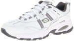 Skechers Men's Vigor 2.0 Sneakers, White/Charcoal