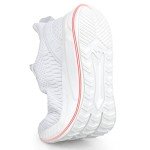 Feethit Men's Slip-On Lightweight All-White Sneakers
